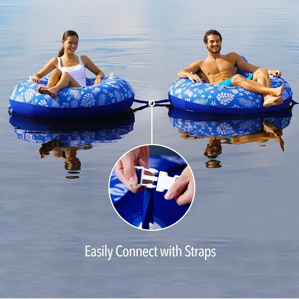 Aguapro Supreme Lake Tube Schwimmring, Blue / white, 122cm Aguapro Supreme Lake Tube Schwimmring, Blue / white, 122cm
