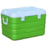 Akami Cb 60l Steife Tragbare Kühlbox, Green / white, 63.7 x 39.7 x 43.2cm