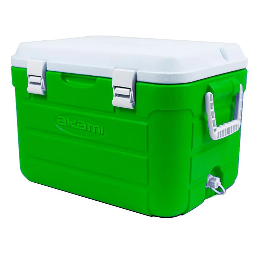 Akami Cb10/cb30/cb60 Steife Tragbare Kühlbox, Green / white, One Size Akami Cb10/cb30/cb60 Steife Tragbare Kühlbox, Green / white, One Size