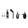 Akro Adapter Hinten Garmin Varia 715 Lang Universal-fahrradbeleuchtungshalterung, Black, One Size