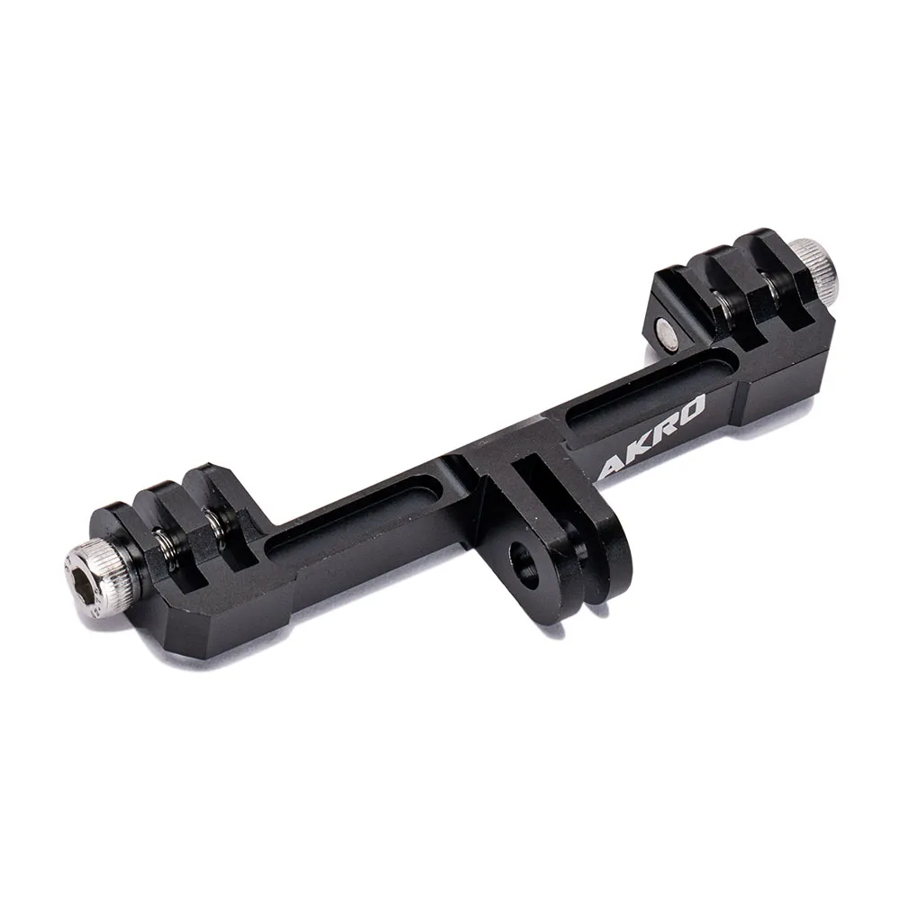 Akro Doppelte Verlängerung Vorne Kombi-verlängerung Universal-lenker Fahrradhalterung 87mm, Black, One Size