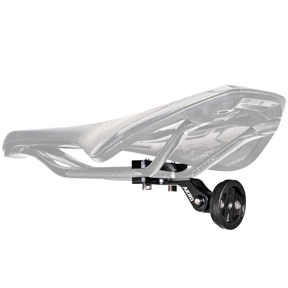 Akro Mount Saddle Rear Wing Universal Fahrradlampenhalterung, Black, One Size