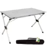 Aktive 110x70x70 Cm Aluminium Folding Tisch, Aluminium, One Size