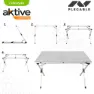 Aktive 110x70x70 Cm Aluminium Folding Tisch, Aluminium, One Size