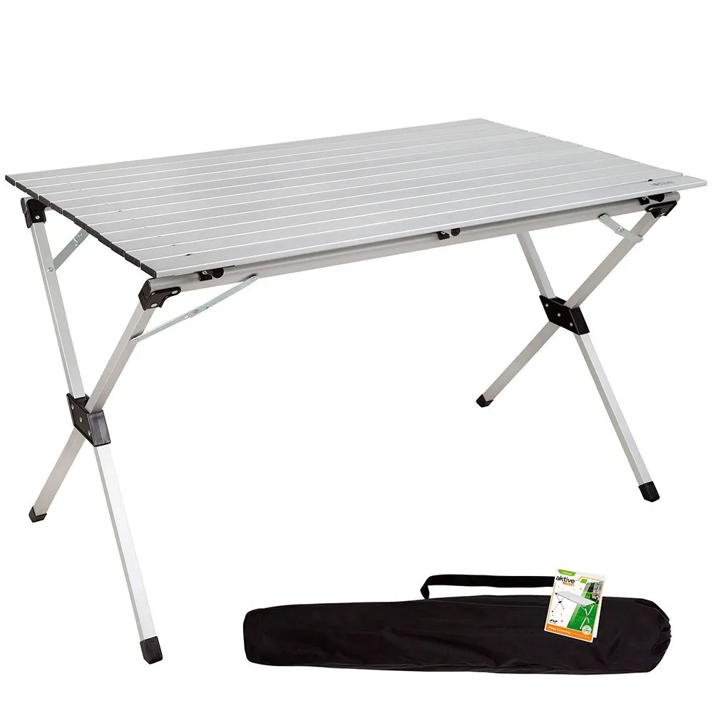 Aktive 110x70x70 Cm Aluminium Folding Tisch, Aluminium, One Size Aktive 110x70x70 Cm Aluminium Folding Tisch, Aluminium, One Size