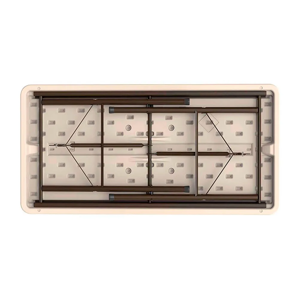 Aktive 121.5x61x74 Cm Folding Tisch, Brown, One Size Aktive 121.5x61x74 Cm Folding Tisch, Brown, One Size