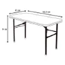 Aktive 121.5x61x74 Cm Folding Tisch, Brown, One Size