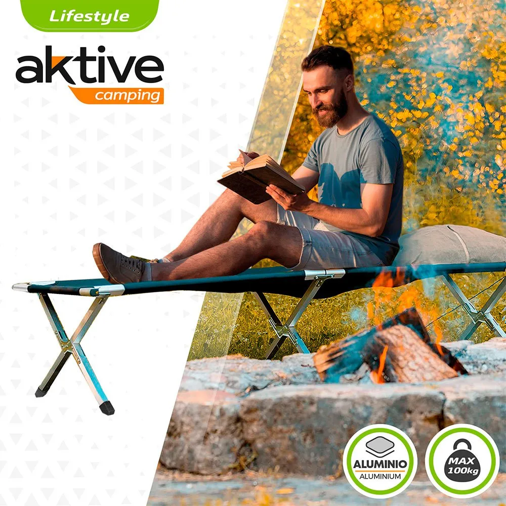 Aktive 190x64 Cm Campingbett, Black, One Size Aktive 190x64 Cm Campingbett, Black, One Size