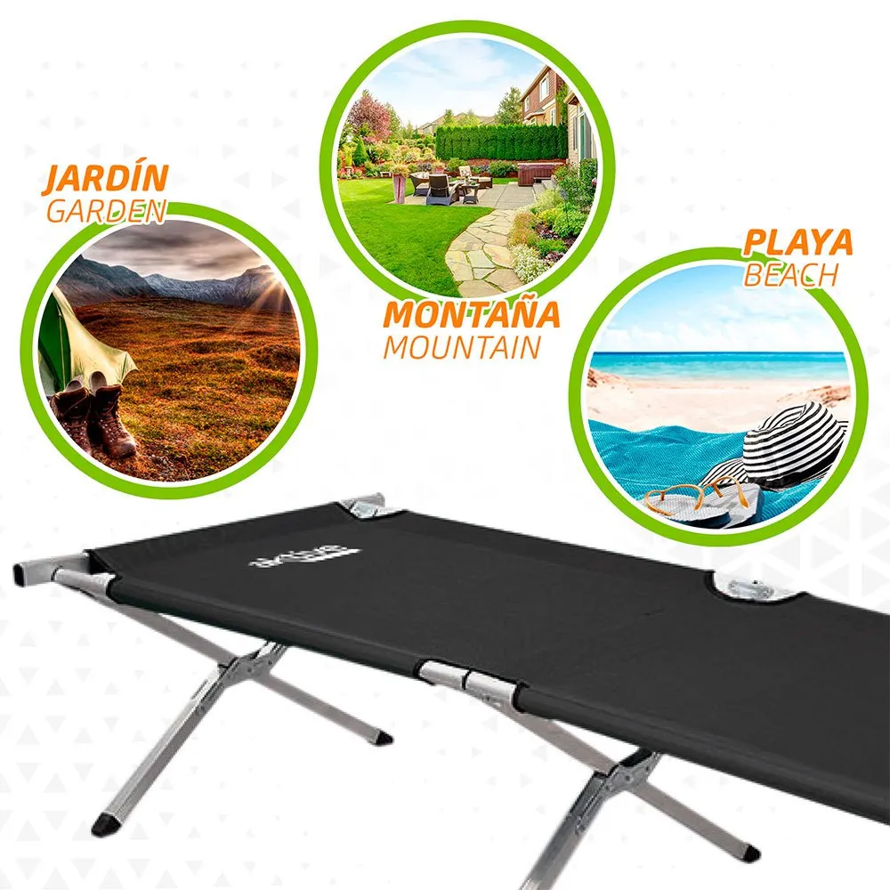 Aktive 190x64 Cm Campingbett, Black, One Size Aktive 190x64 Cm Campingbett, Black, One Size