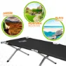 Aktive 190x64 Cm Campingbett, Black, One Size