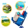 Aktive 2 In 1 Faltbarer Strandliegestuhl 6x117x6 Cm, Blue, One Size