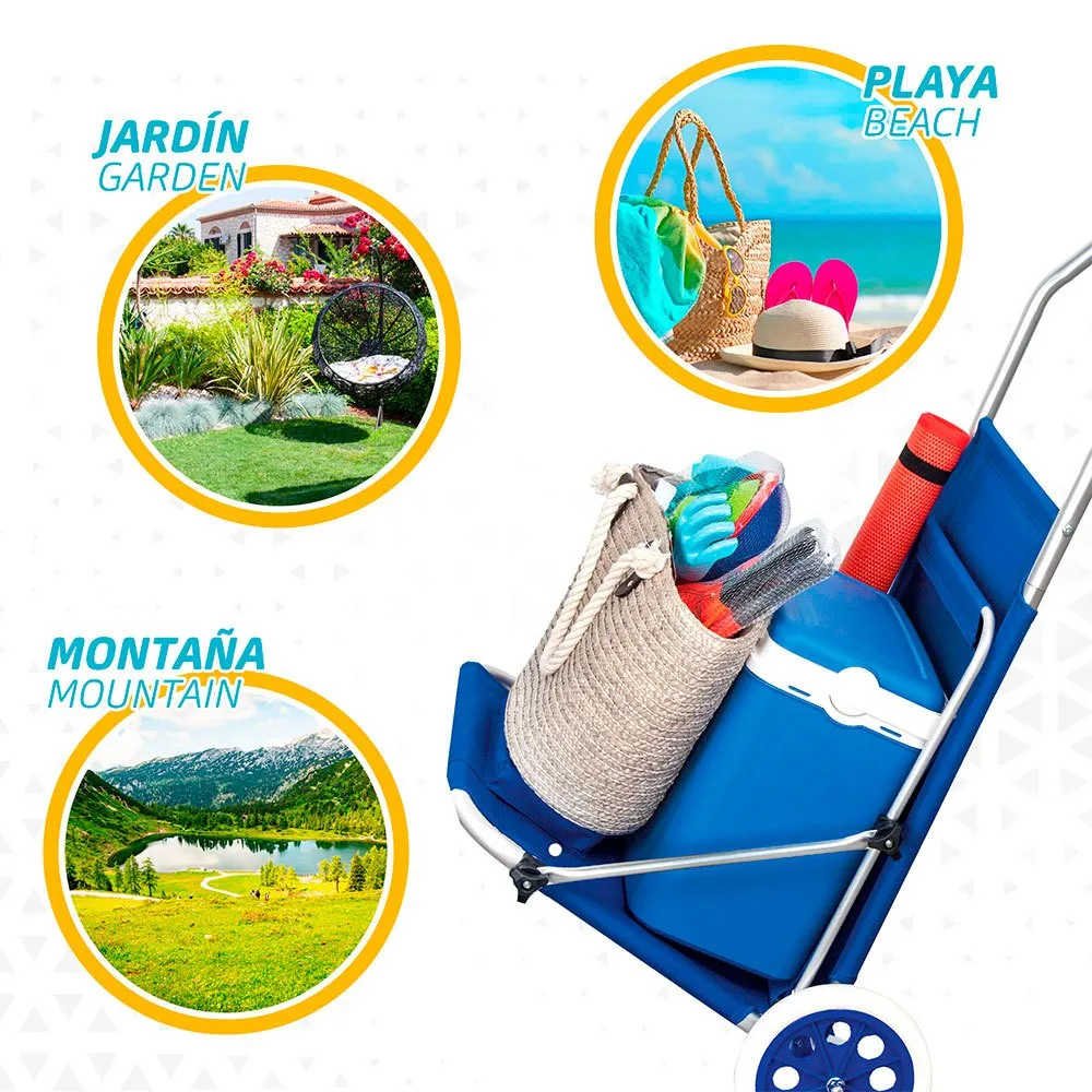 Aktive 2 In 1 Faltbarer Strandliegestuhl 6x117x6 Cm unisex, Blue, One Size Aktive 2 In 1 Faltbarer Strandliegestuhl 6x117x6 Cm unisex, Blue, One Size