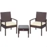 Aktive 2 Sessel Mit Tischen, Black, One Size