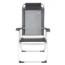 Aktive 44.5x55x103 Cm Aluminium Mehrfach Verstellbarer Klappstuhl, Grey, One Size