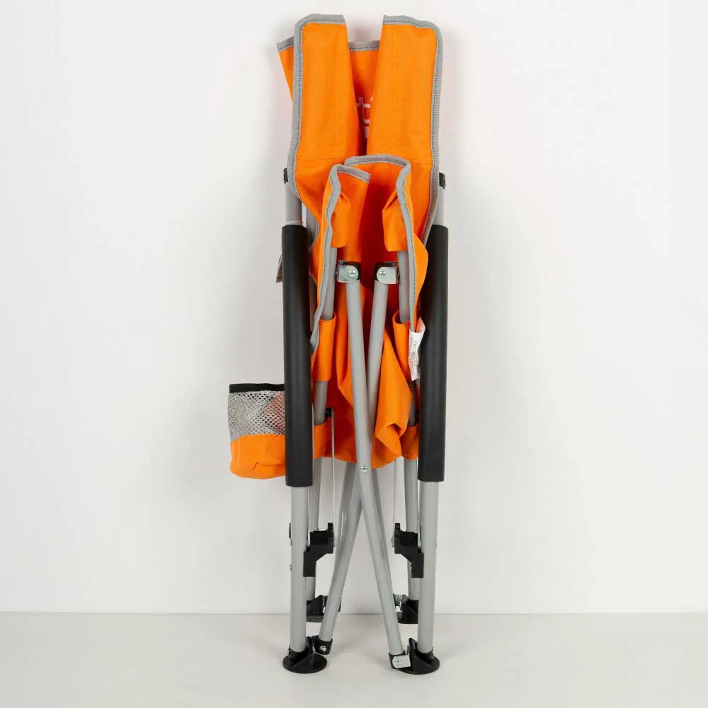 Aktive 46x51x67 Cm Niedriger Klappstuhl Aus Aluminium unisex, Orange, One Size