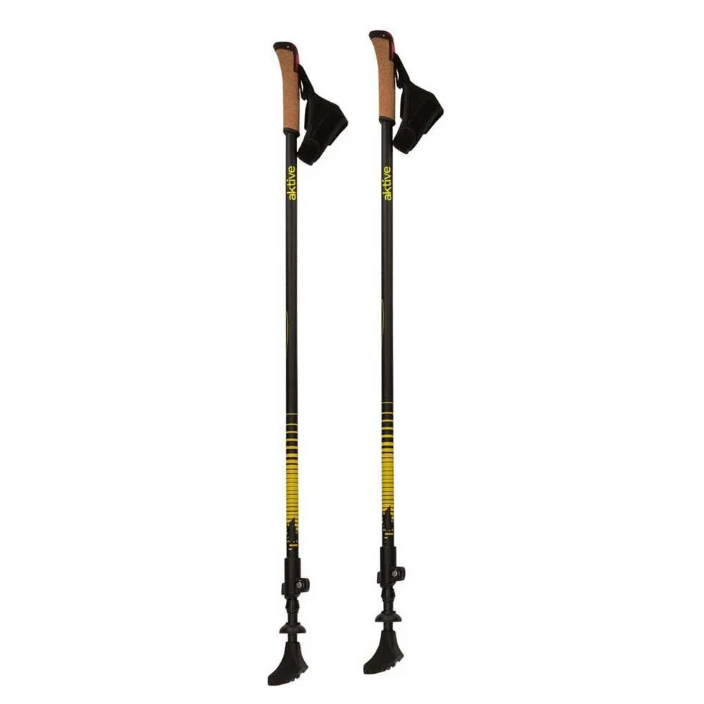 Aktive 54183 Stöcke 2 Einheiten, Multicolour / brown, 85-135cm Aktive 54183 Stöcke 2 Einheiten, Multicolour / brown, 85-135cm