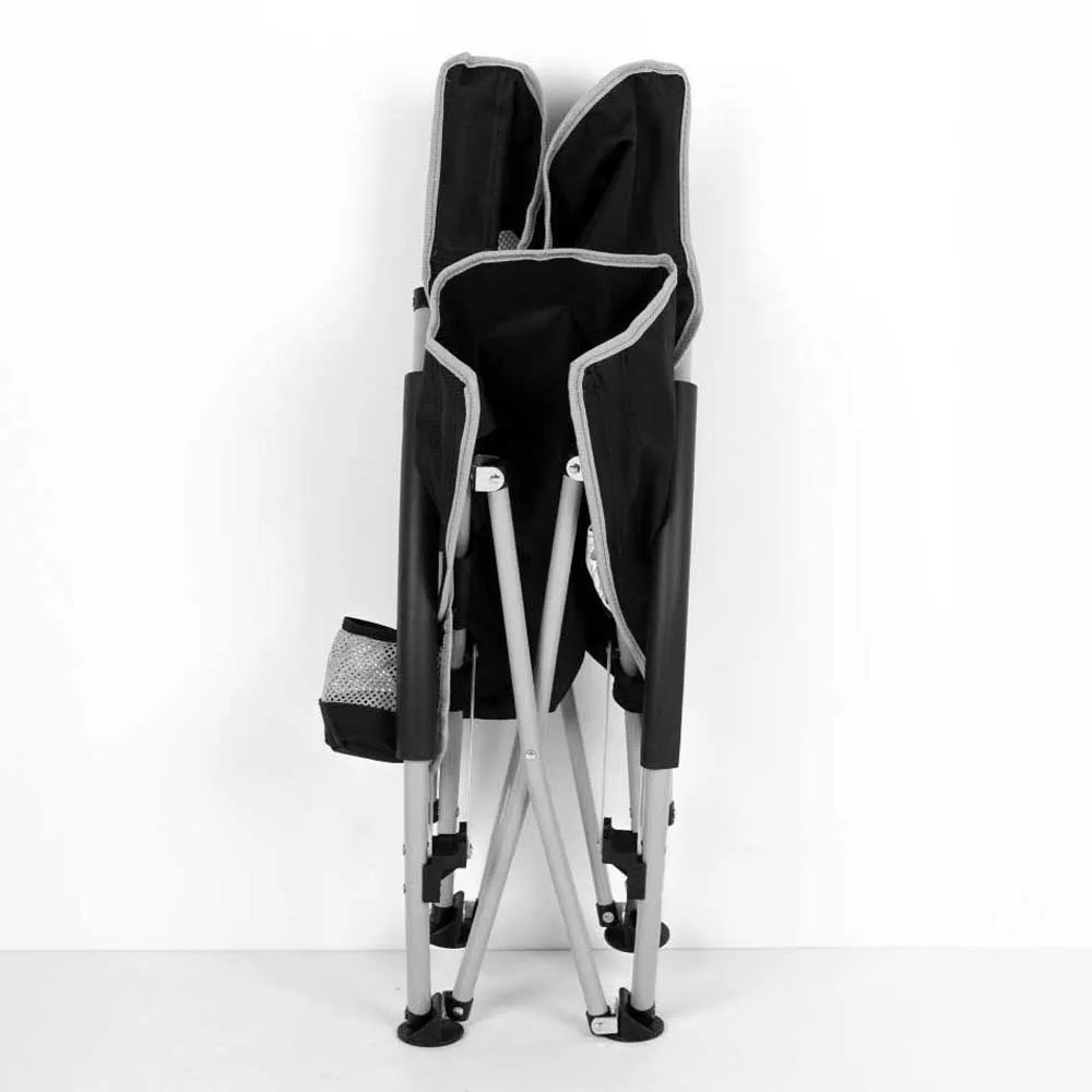 Aktive 56x51x67 Cm Niedriger Klappstuhl Aus Aluminium, Black, One Size Aktive 56x51x67 Cm Niedriger Klappstuhl Aus Aluminium, Black, One Size