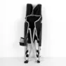 Aktive 56x51x67 Cm Niedriger Klappstuhl Aus Aluminium, Black, One Size