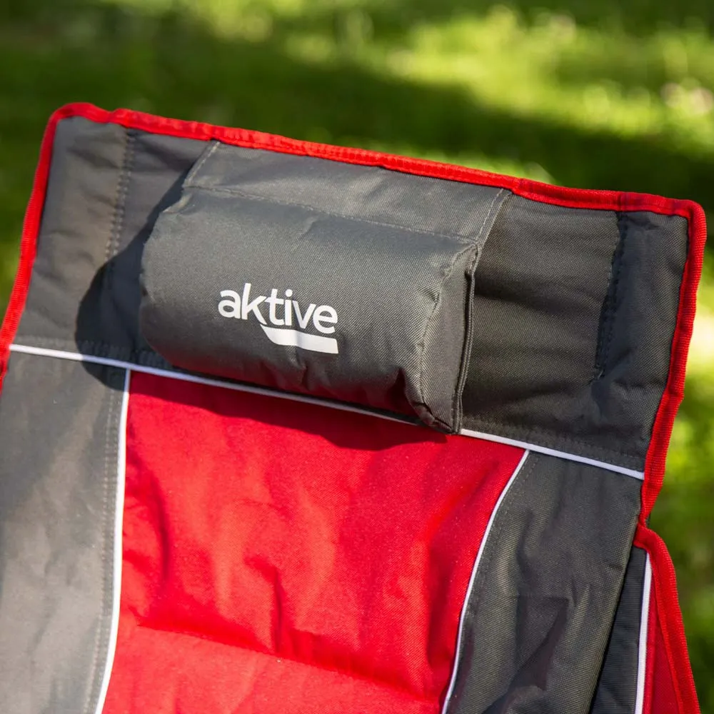 Aktive 57x100x97 Cm Rocking Stuhl, Grey / red, One Size Aktive 57x100x97 Cm Rocking Stuhl, Grey / red, One Size