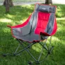 Aktive 57x100x97 Cm Rocking Stuhl, Grey / red, One Size