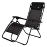 Aktive 61142 Klappstuhl 0 Schwerkraft Multiposition, Black, One Size