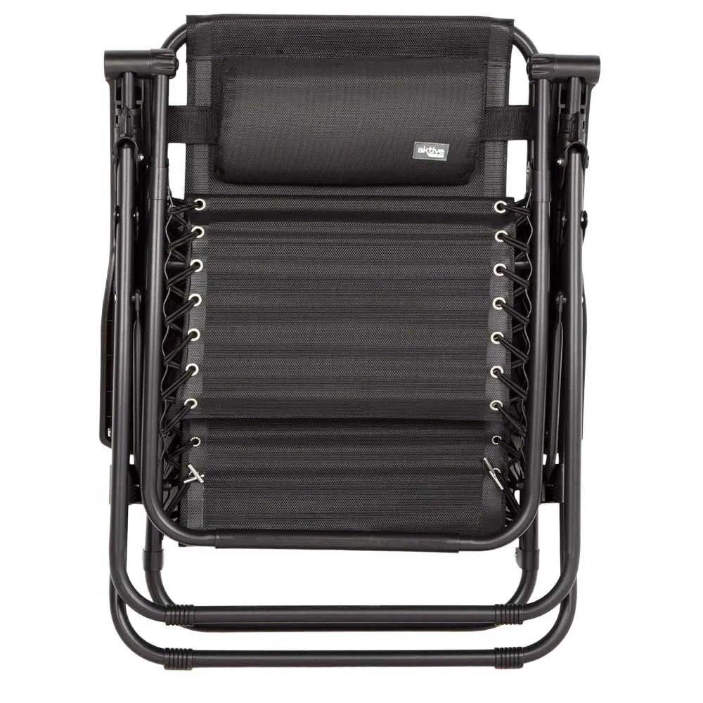 Aktive 61142 Klappstuhl 0 Schwerkraft Multiposition, Black, One Size Aktive 61142 Klappstuhl 0 Schwerkraft Multiposition, Black, One Size