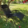 Aktive 61142 Klappstuhl 0 Schwerkraft Multiposition, Black, One Size