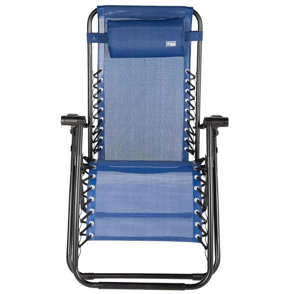 Aktive 61143 Klappstuhl 0 Schwerkraft Multiposition, Blue, One Size Aktive 61143 Klappstuhl 0 Schwerkraft Multiposition, Blue, One Size