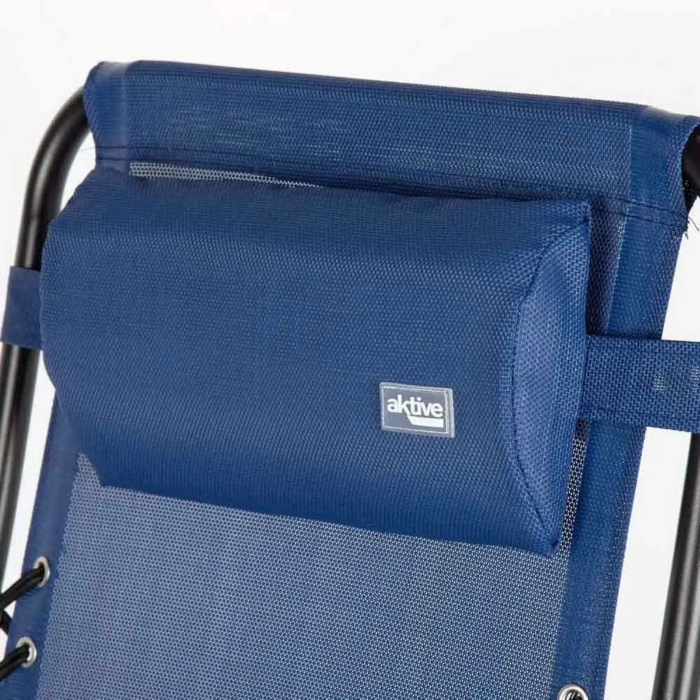 Aktive 61143 Klappstuhl 0 Schwerkraft Multiposition, Blue, One Size Aktive 61143 Klappstuhl 0 Schwerkraft Multiposition, Blue, One Size