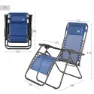 Aktive 61143 Klappstuhl 0 Schwerkraft Multiposition, Blue, One Size