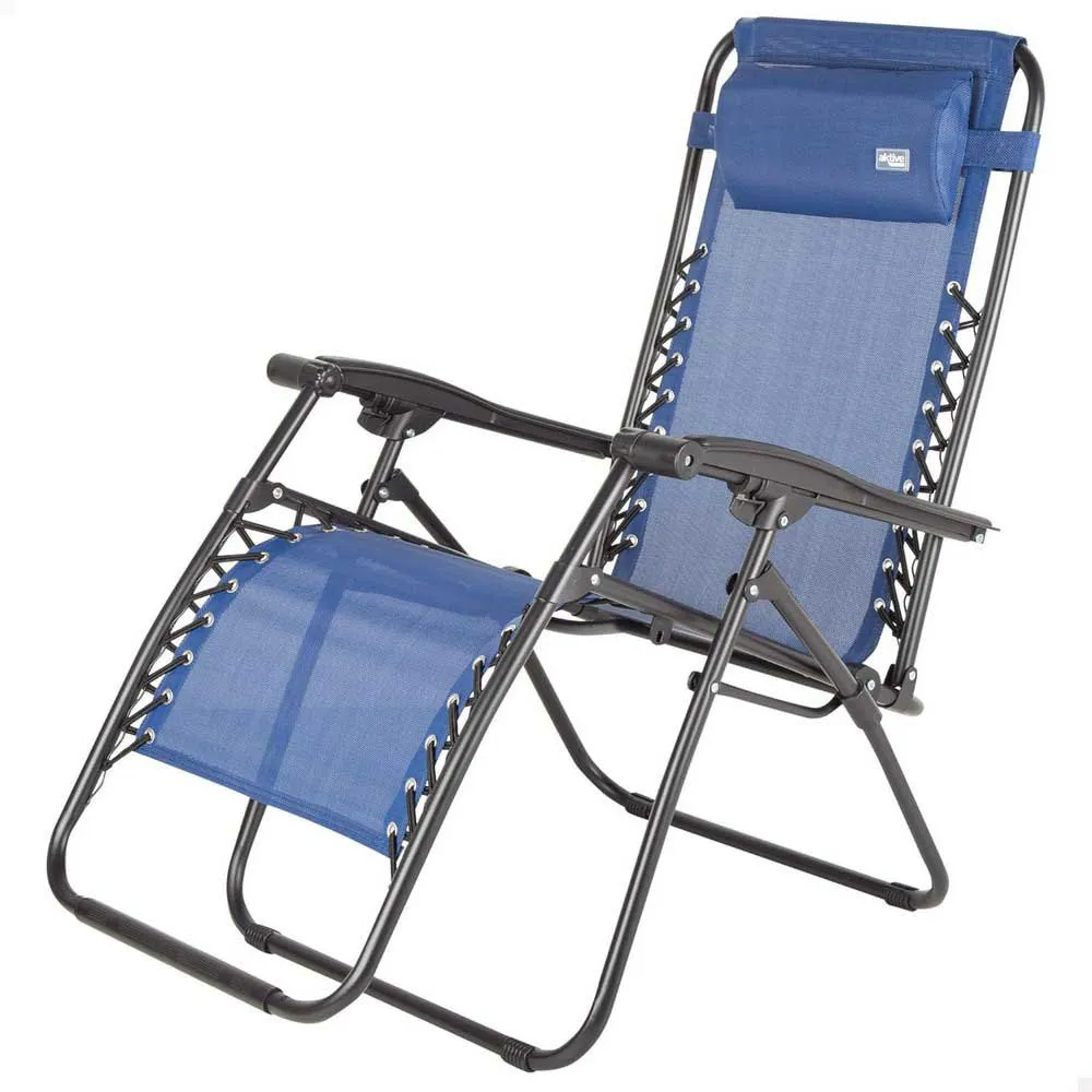 Aktive 61143 Klappstuhl 0 Schwerkraft Multiposition, Blue, One Size Aktive 61143 Klappstuhl 0 Schwerkraft Multiposition, Blue, One Size