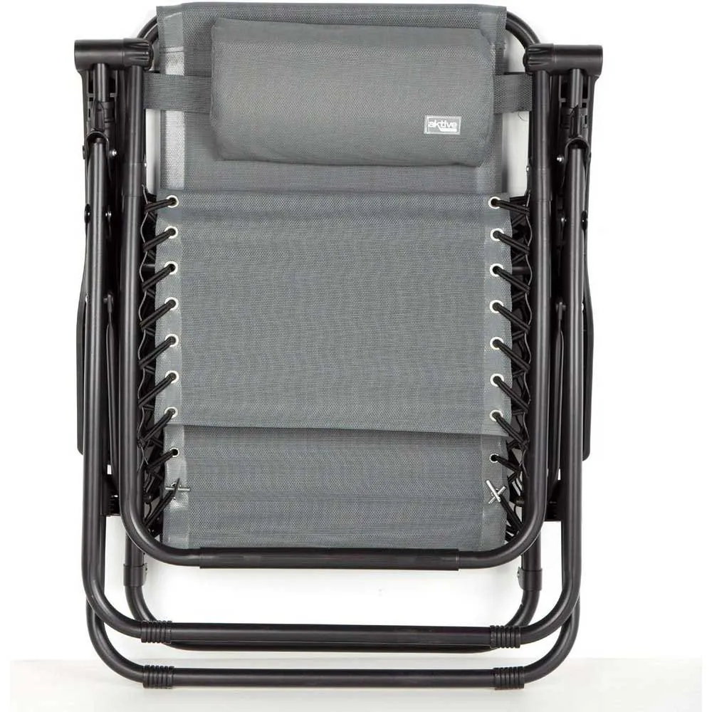 Aktive 61144 Klappstuhl 0 Schwerkraft Multiposition, Grey, One Size Aktive 61144 Klappstuhl 0 Schwerkraft Multiposition, Grey, One Size
