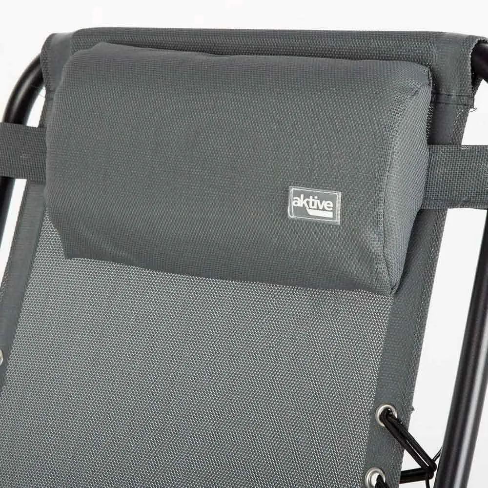 Aktive 61144 Klappstuhl 0 Schwerkraft Multiposition, Grey, One Size Aktive 61144 Klappstuhl 0 Schwerkraft Multiposition, Grey, One Size