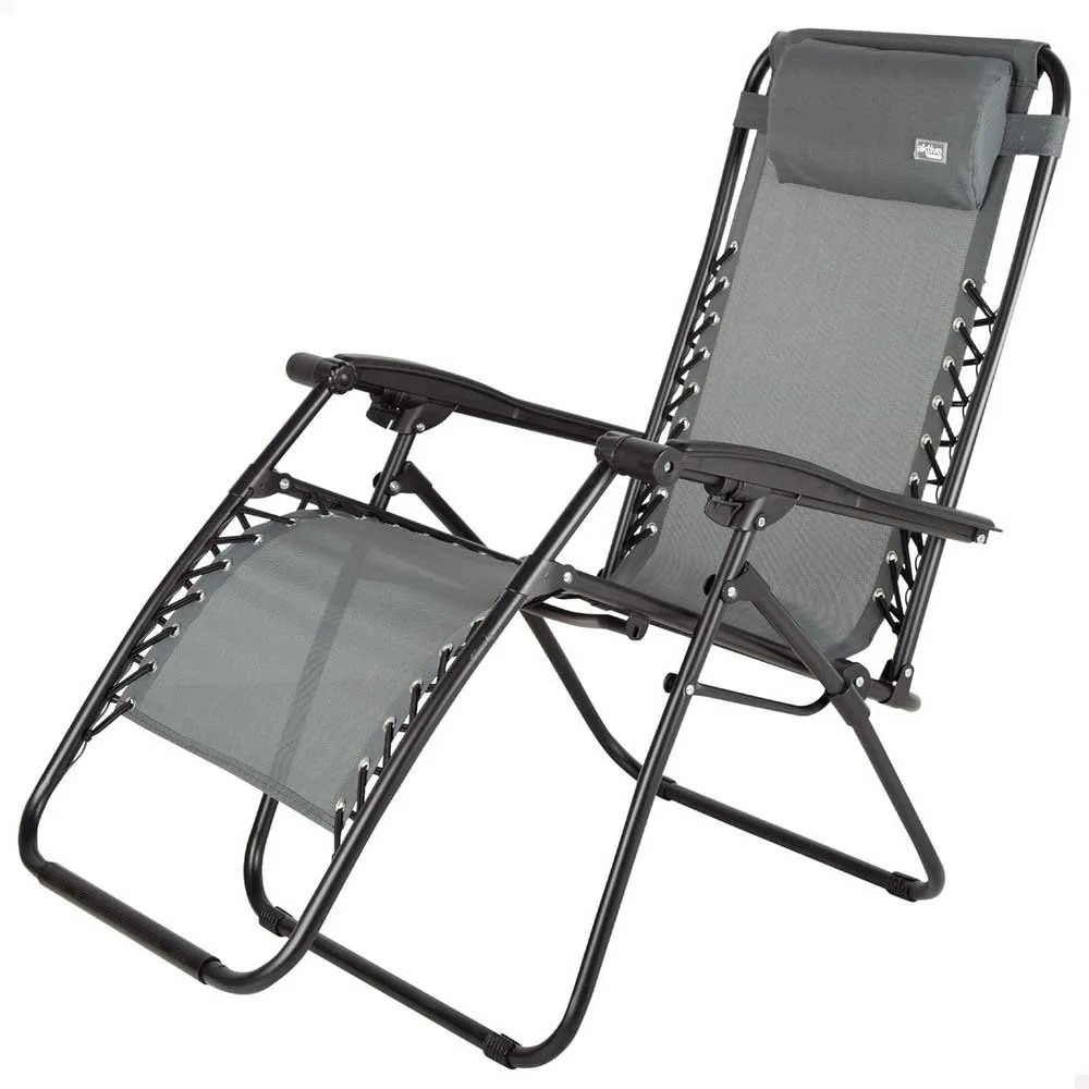 Aktive 61144 Klappstuhl 0 Schwerkraft Multiposition, Grey, One Size Aktive 61144 Klappstuhl 0 Schwerkraft Multiposition, Grey, One Size