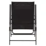 Aktive 61146 Slim 4 Units Klappbarer Gartenstuhl, Black, One Size