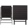 Aktive 61149 Table+2 Armchairs Klappbarer Outdoor-set, Black, One Size