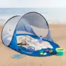 Aktive 62322 Uv50 Pop-up-windschutz Und Strandzelt 120x200x90 Cm, White / blue, 2 places