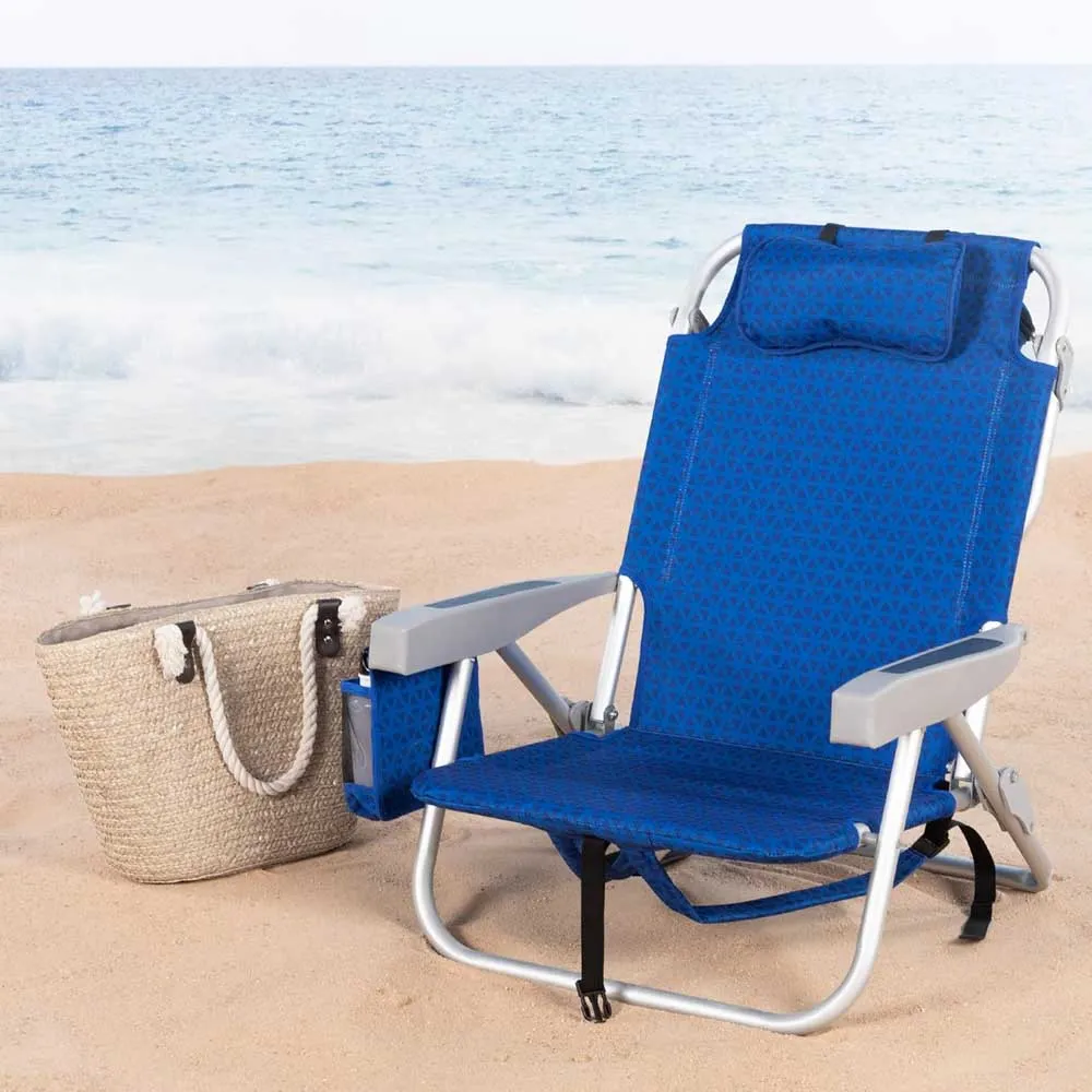 Aktive 62353 Xxl Niedriger Klappstuhl Mit Mehreren Positionen 57x53x78 Cm, Blue, One Size Aktive 62353 Xxl Niedriger Klappstuhl Mit Mehreren Positionen 57x53x78 Cm, Blue, One Size