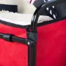 Aktive 62375 Faltbarer Einkaufswagen 46x73x94 Cm, Red / black, One Size
