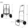 Aktive 62377 Faltbarer Strandwagen Mit Großen Rädern 55x40x100 Cm, Grey, One Size