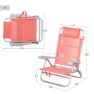 Aktive 62665 Multipositions-klappsessel unisex, Coral, One Size