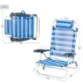 Aktive 62666 Multipositions-klappsessel, Blue / white, One Size