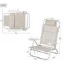 Aktive 62667 Multipositions-klappsessel Refurbished unisex, Beige, One Size