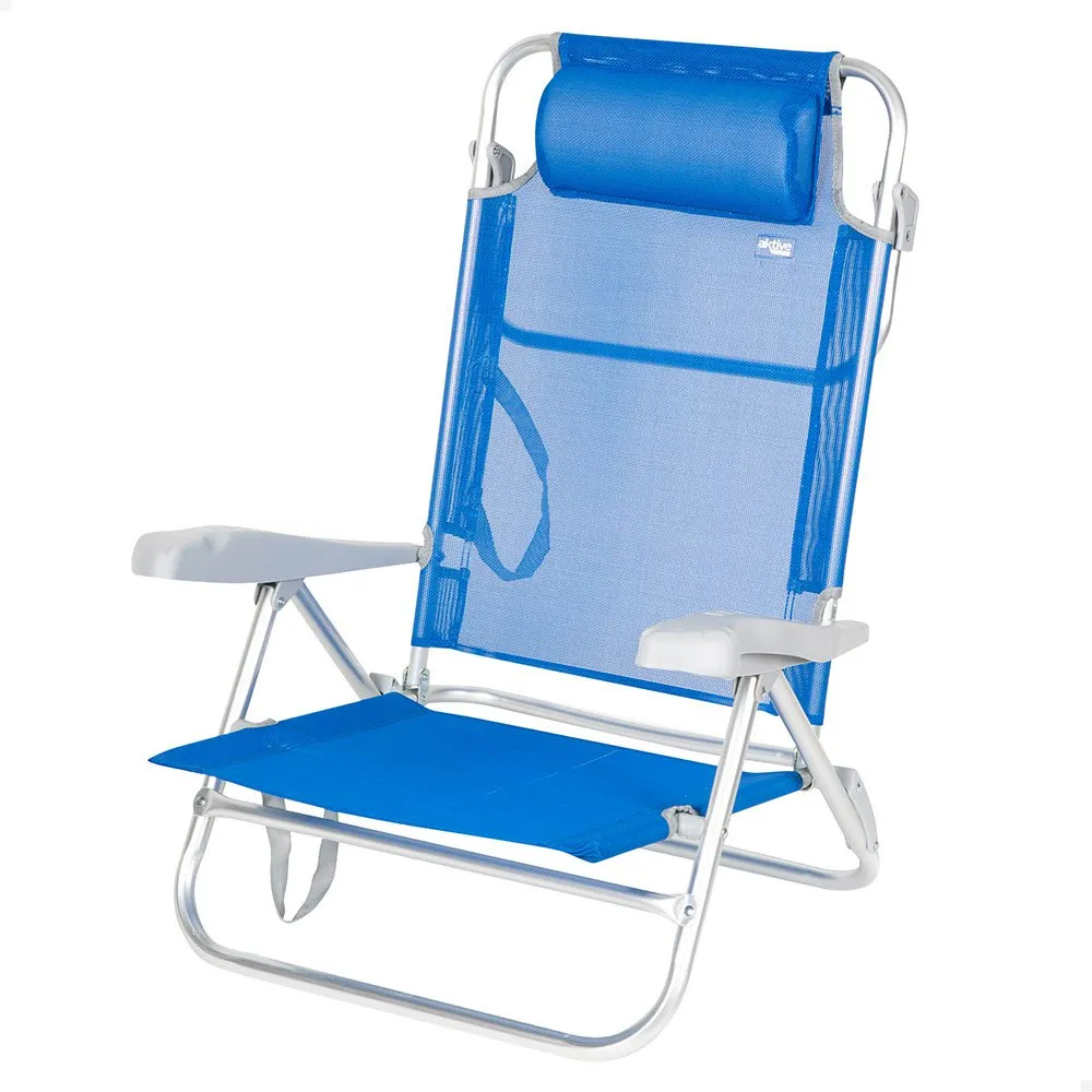 Aktive 62668 Multipositions-klappsessel, Blue, One Size Aktive 62668 Multipositions-klappsessel, Blue, One Size
