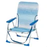 Aktive 62670 Niedriger Klappstuhl Aus Aluminium, Striped blue, One Size