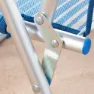 Aktive 62670 Niedriger Klappstuhl Aus Aluminium, Striped blue, One Size