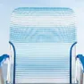 Aktive 62670 Niedriger Klappstuhl Aus Aluminium, Striped blue, One Size