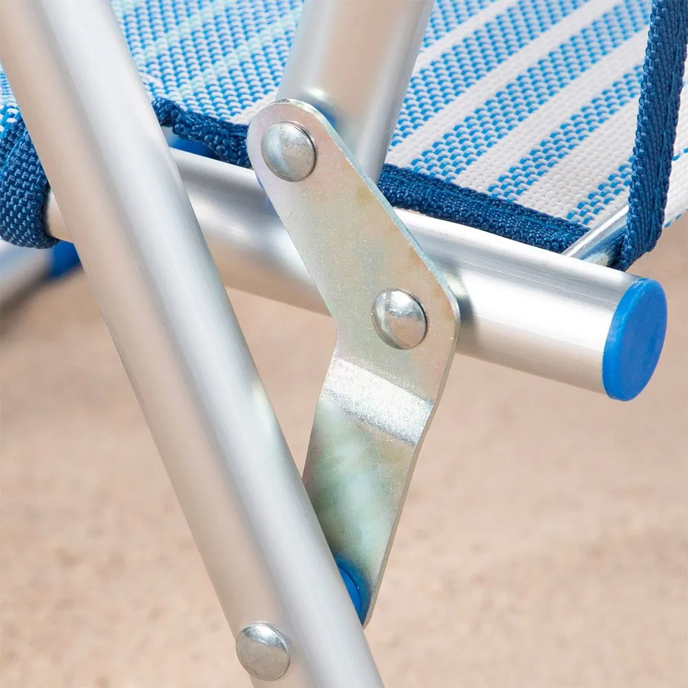 Aktive 62670 Niedriger Klappstuhl Aus Aluminium unisex, Striped blue, One Size Aktive 62670 Niedriger Klappstuhl Aus Aluminium unisex, Striped blue, One Size