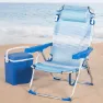 Aktive 62672 Klappstuhl Mehrfachposition 53x60x90 Cm, Blue stripes, One Size
