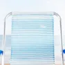 Aktive 62673 Aluminium Mehrfach Verstellbarer Klappstuhl, Striped blue, One Size